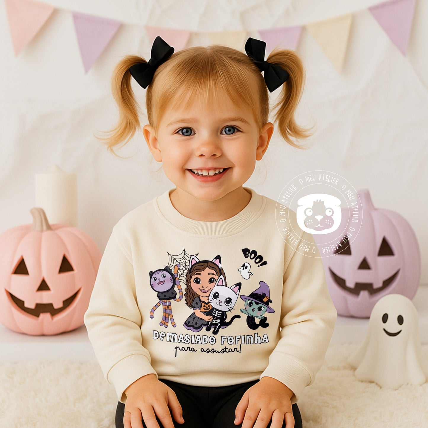 Sweatshirt Infantil Personalizada Halloween
