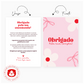 Cartão de Agradecimento para Clientes – Personaliza o Teu Texto "Sweet"