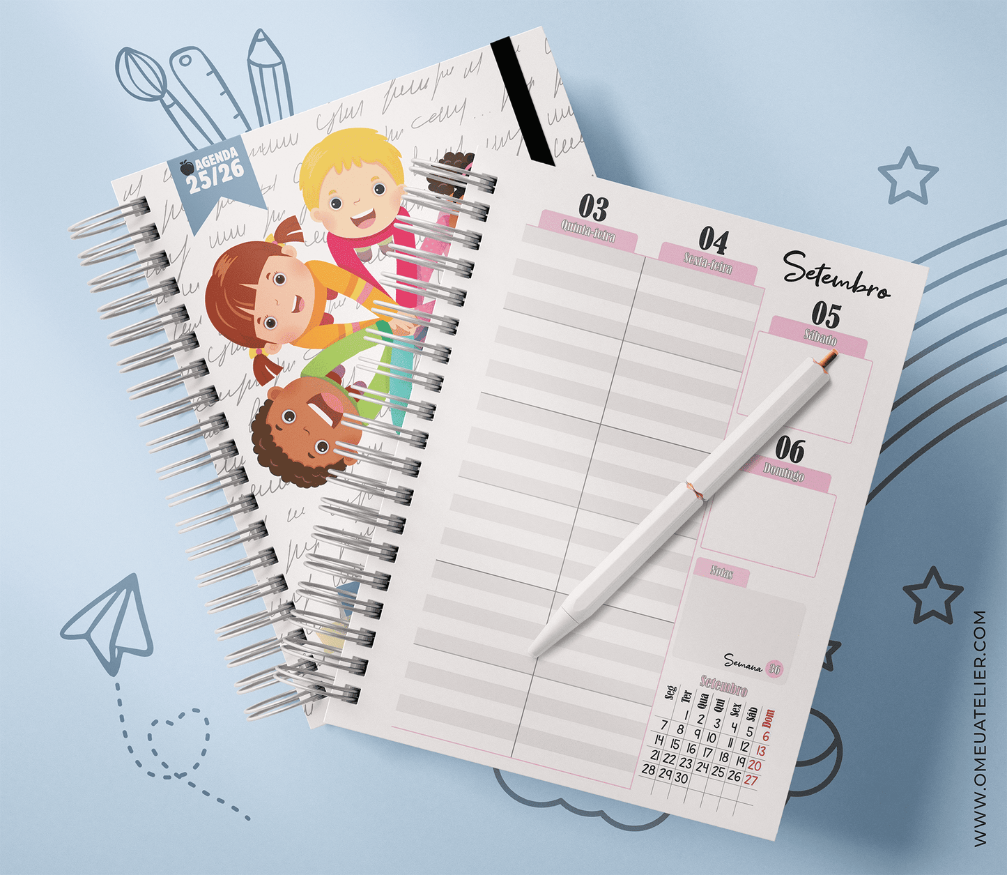 Agenda Semanal Personalizada para Professores