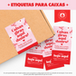 Etiquetas Adesivas Personalizadas - Selagem de Caixas e Sacos de Envios "Sweet"