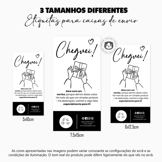 Etiquetas Adesivas Personalizadas - Selagem de Caixas e Sacos de Envios "Basic"