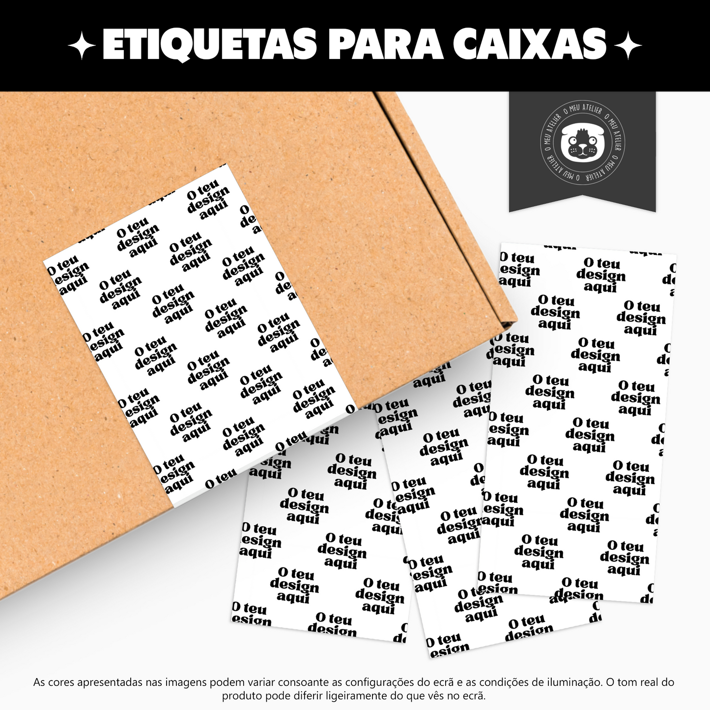 Etiquetas Adesivas Personalizadas - Selagem de Caixas e Sacos de Envios - O teu design