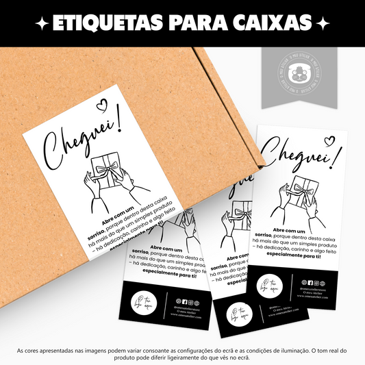 Etiquetas Adesivas Personalizadas - Selagem de Caixas e Sacos de Envios "Basic"