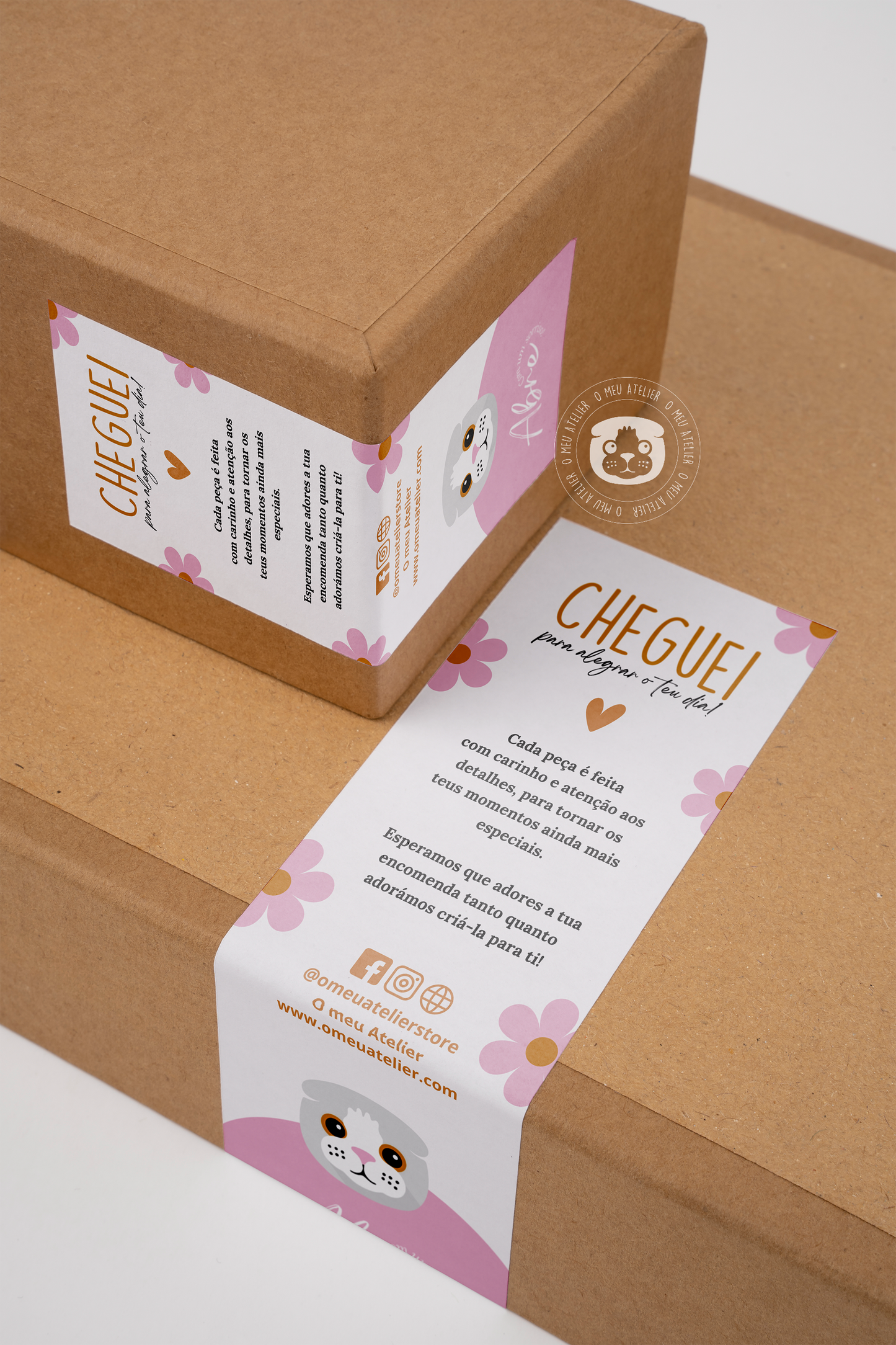 Etiquetas Adesivas Personalizadas - Selagem de Caixas e Sacos de Envios