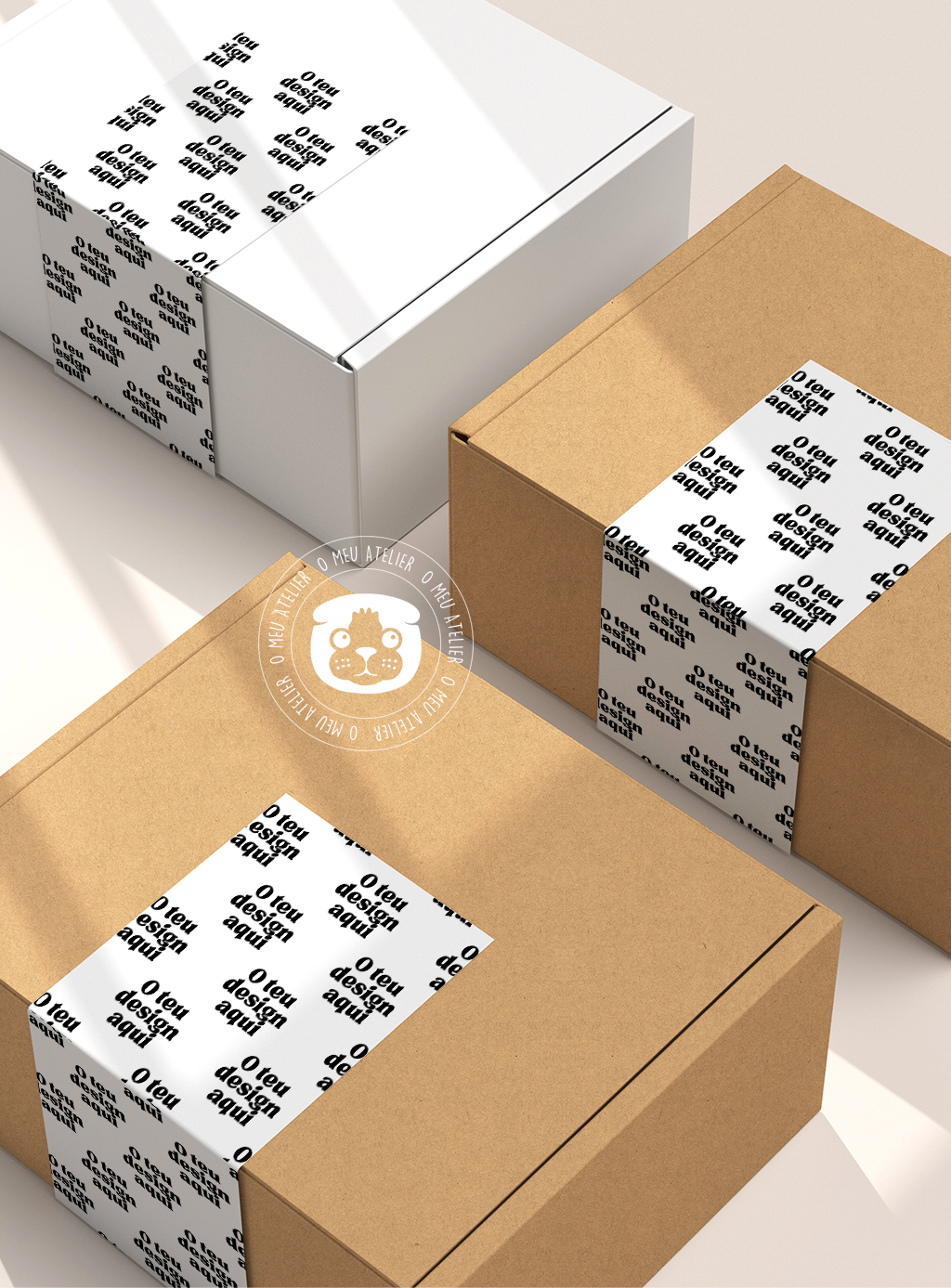 Etiquetas Adesivas Personalizadas - Selagem de Caixas e Sacos de Envios - O teu design
