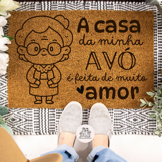 Tapete de entrada personalizado “A casa da minha AVÓ”