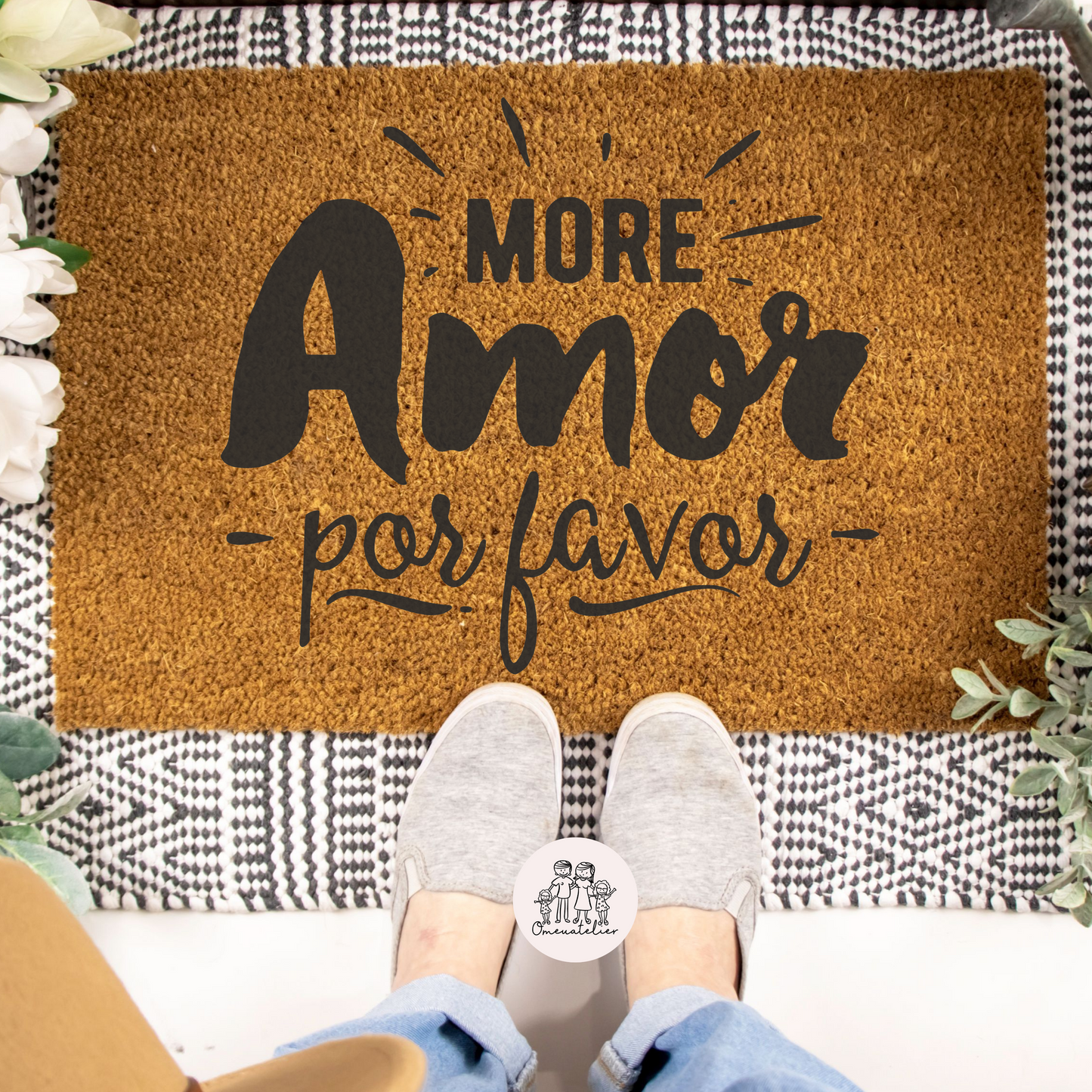 Tapete de entrada personalizado “More amor”