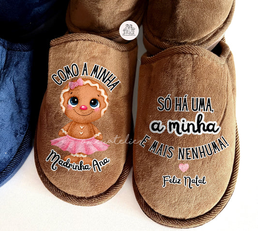 Chinelos personalizados “Bolachinha Menina”