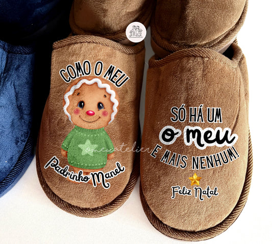 Chinelos personalizados “Bolachinha Menino”