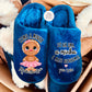 Chinelos de pêlo curto personalizados “Bolachinha Menina”