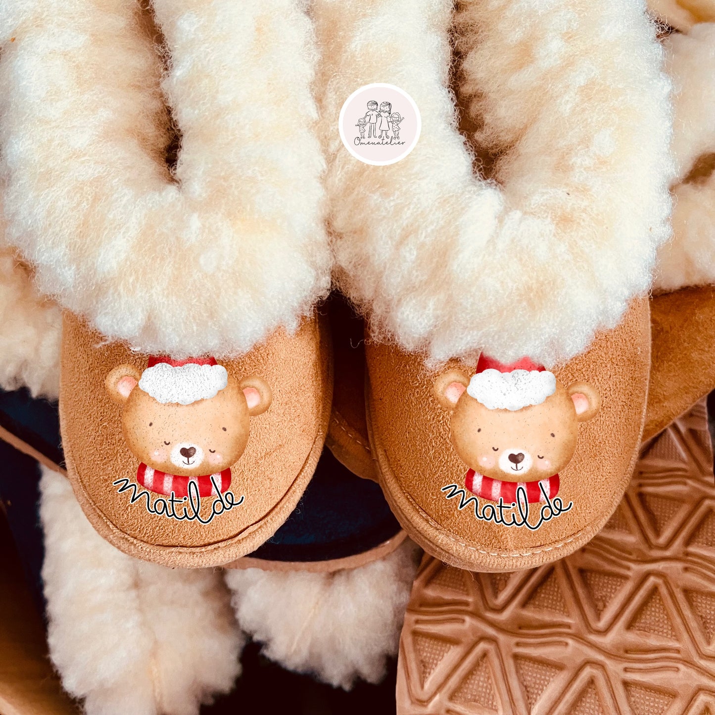 Pantufas da serra personalizadas “Ursinho”