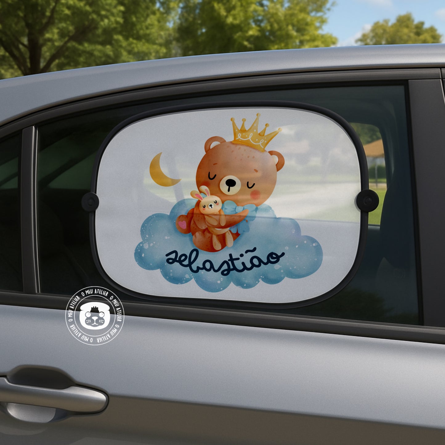 Tapa-sol Personalizado para Carro – 1 ou 2 Unidades com Ventosas