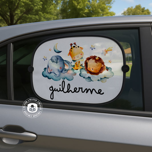 Tapa-sol Personalizado para Carro – 1 ou 2 Unidades com Ventosas