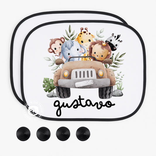 Tapa-sol Personalizado para Carro – 1 ou 2 Unidades com Ventosas