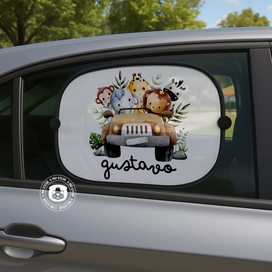 Tapa-sol Personalizado para Carro – 1 ou 2 Unidades com Ventosas