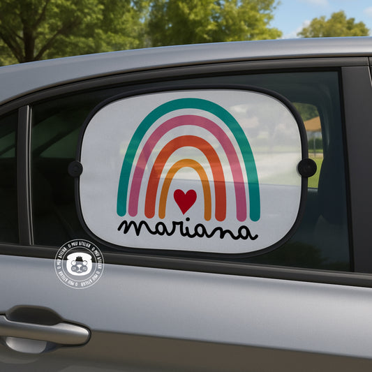 Tapa-sol Personalizado para Carro – 1 ou 2 Unidades com Ventosas