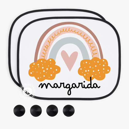 Tapa-sol Personalizado para Carro – 1 ou 2 Unidades com Ventosas