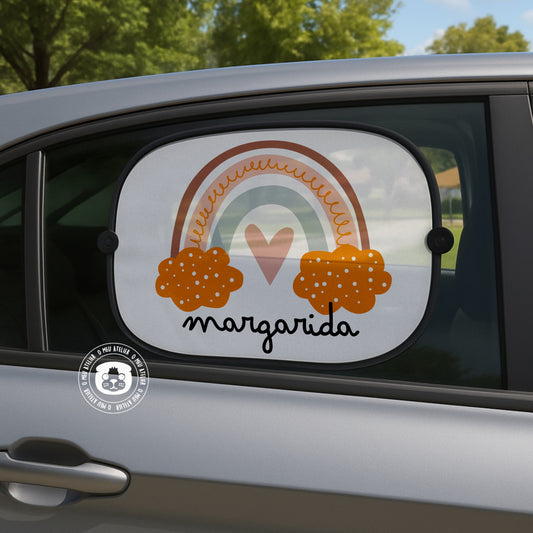 Tapa-sol Personalizado para Carro – 1 ou 2 Unidades com Ventosas