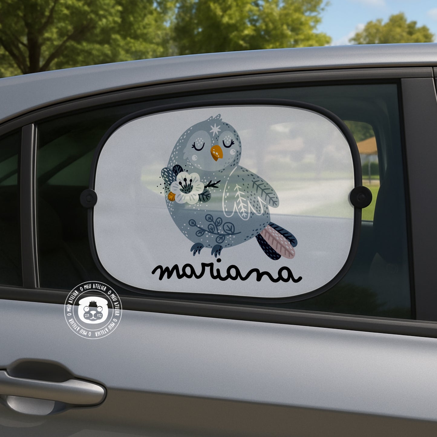 Tapa-sol Personalizado para Carro – 1 ou 2 Unidades com Ventosas