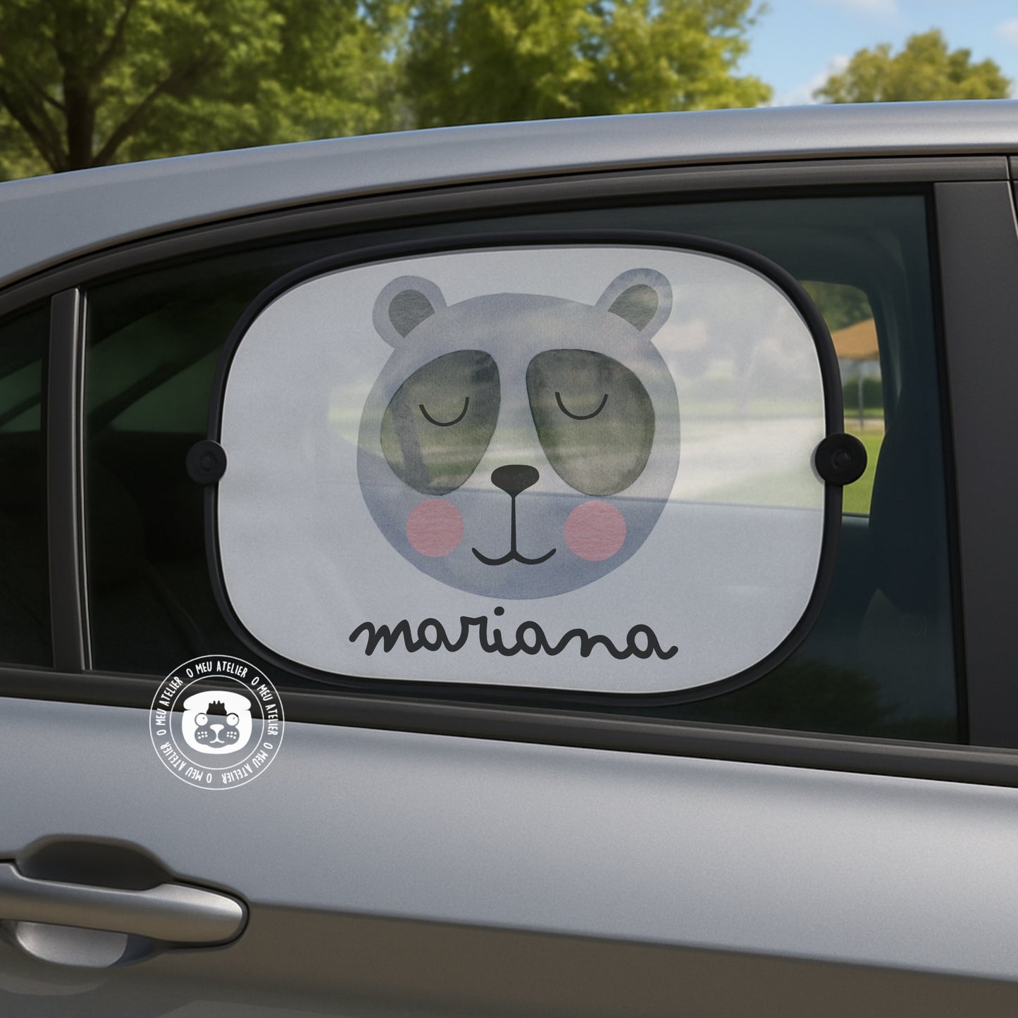 Tapa-sol Personalizado para Carro – 1 ou 2 Unidades com Ventosas