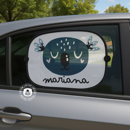 Tapa-sol Personalizado para Carro – 1 ou 2 Unidades com Ventosas