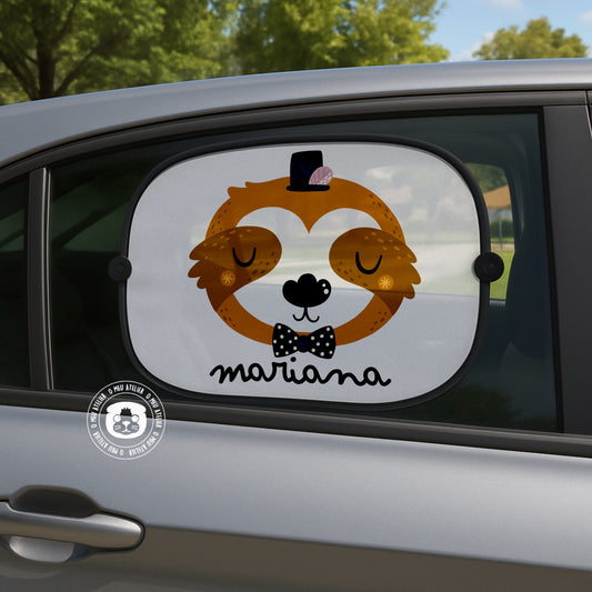 Tapa-sol Personalizado para Carro – 1 ou 2 Unidades com Ventosas