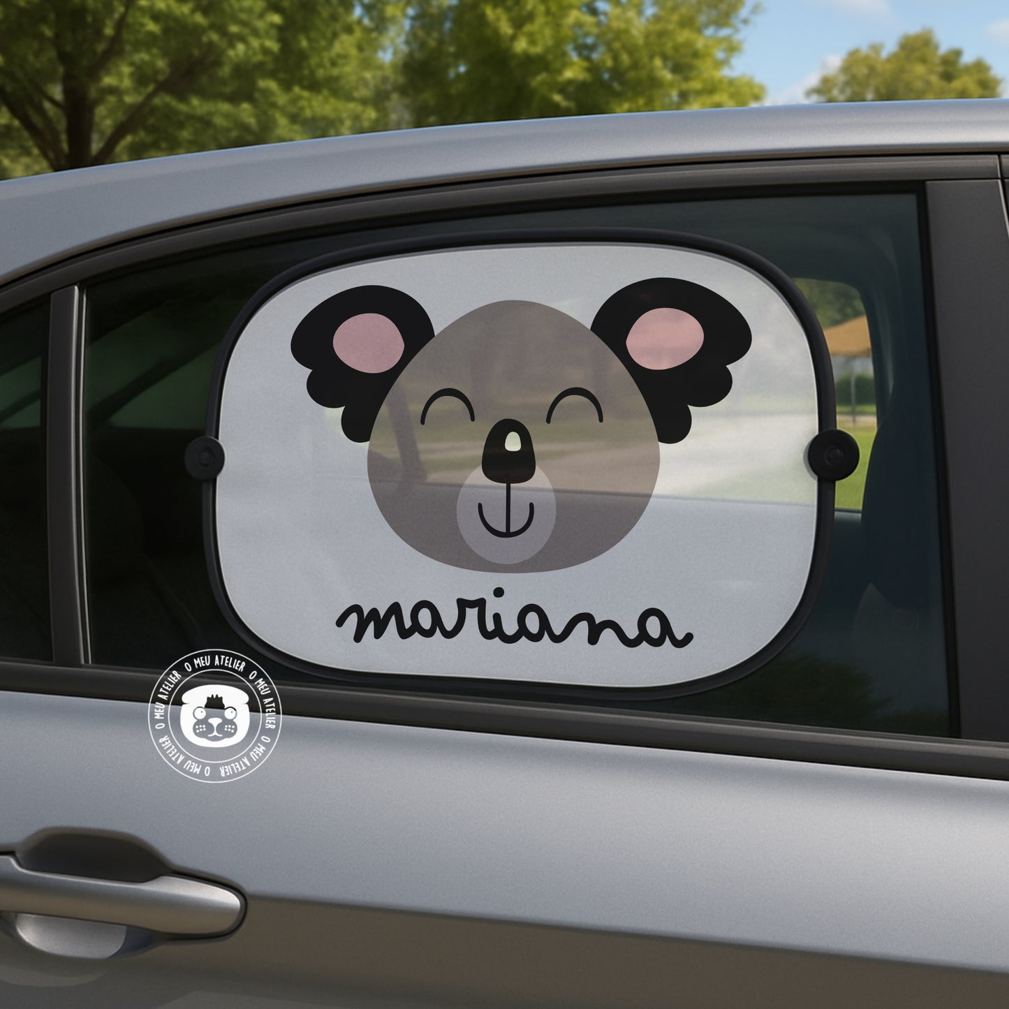 Tapa-sol Personalizado para Carro – 1 ou 2 Unidades com Ventosas