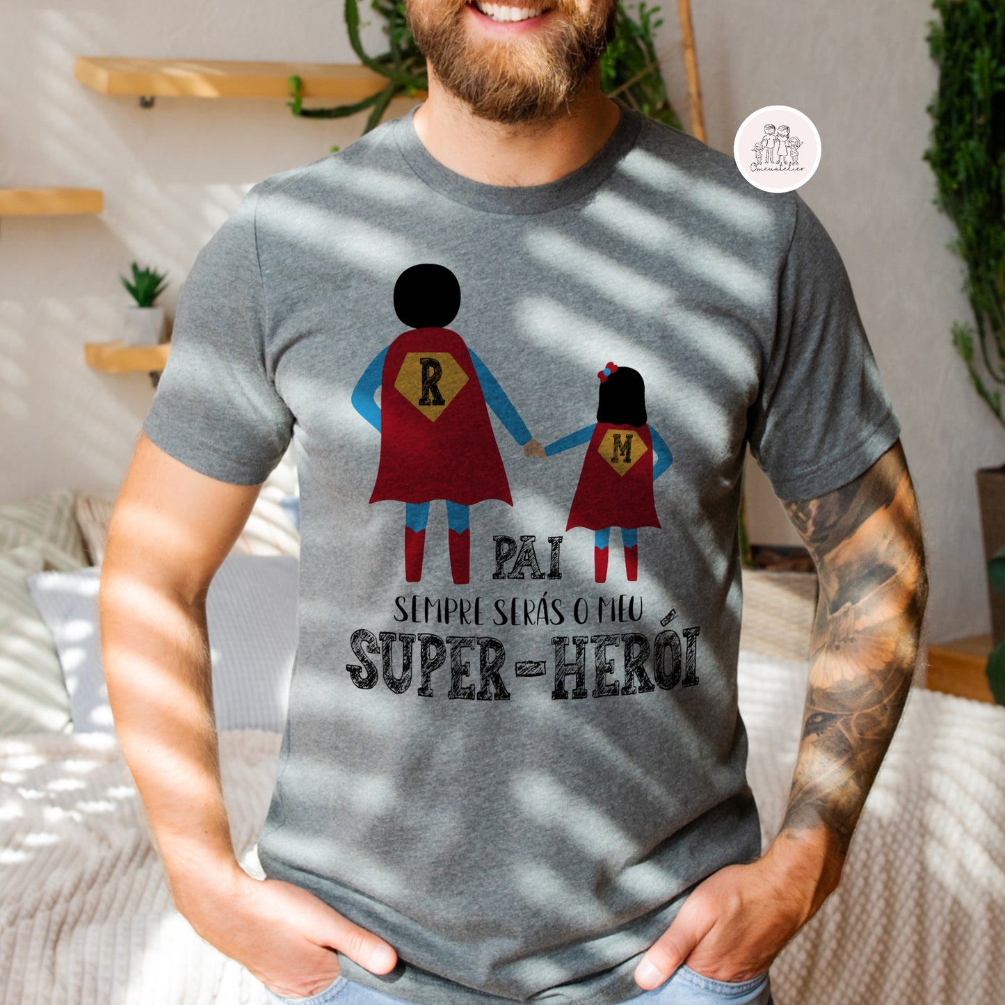 T-shirt dia do Pai “Super-herói”