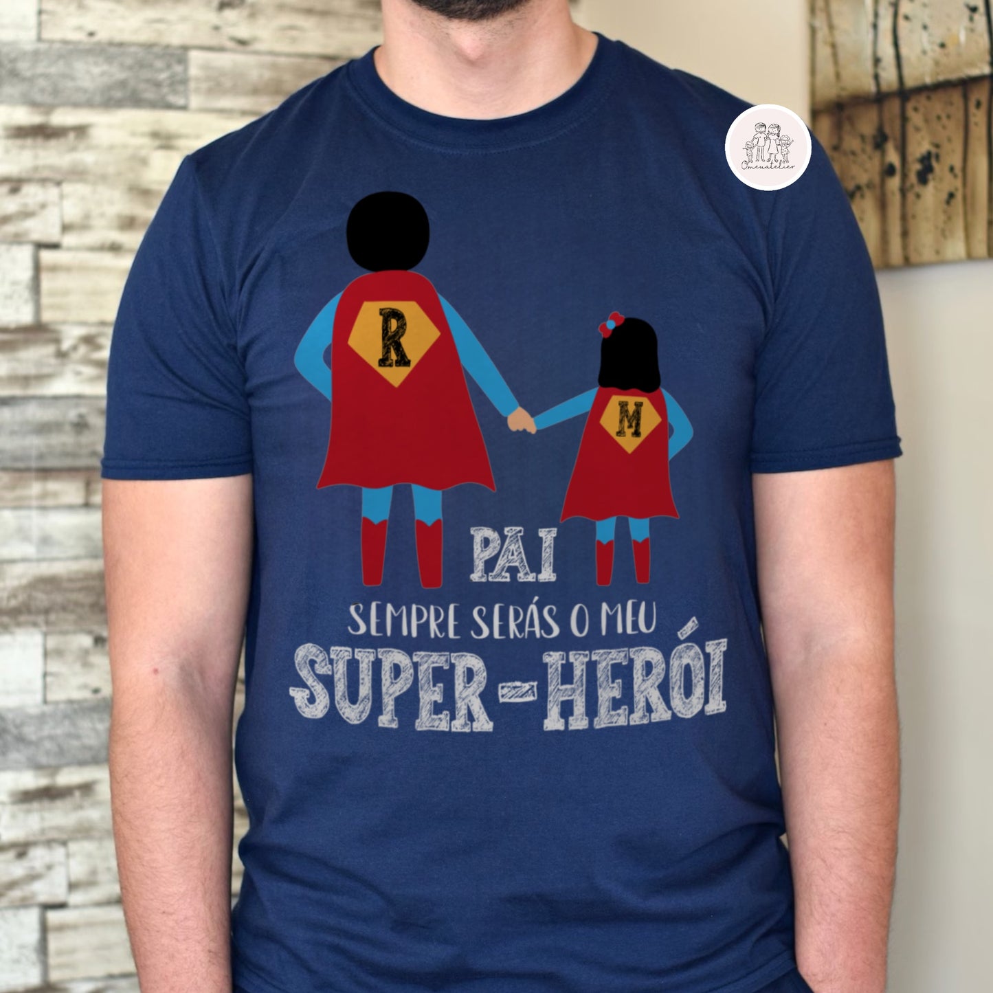 T-shirt dia do Pai “Super-herói”