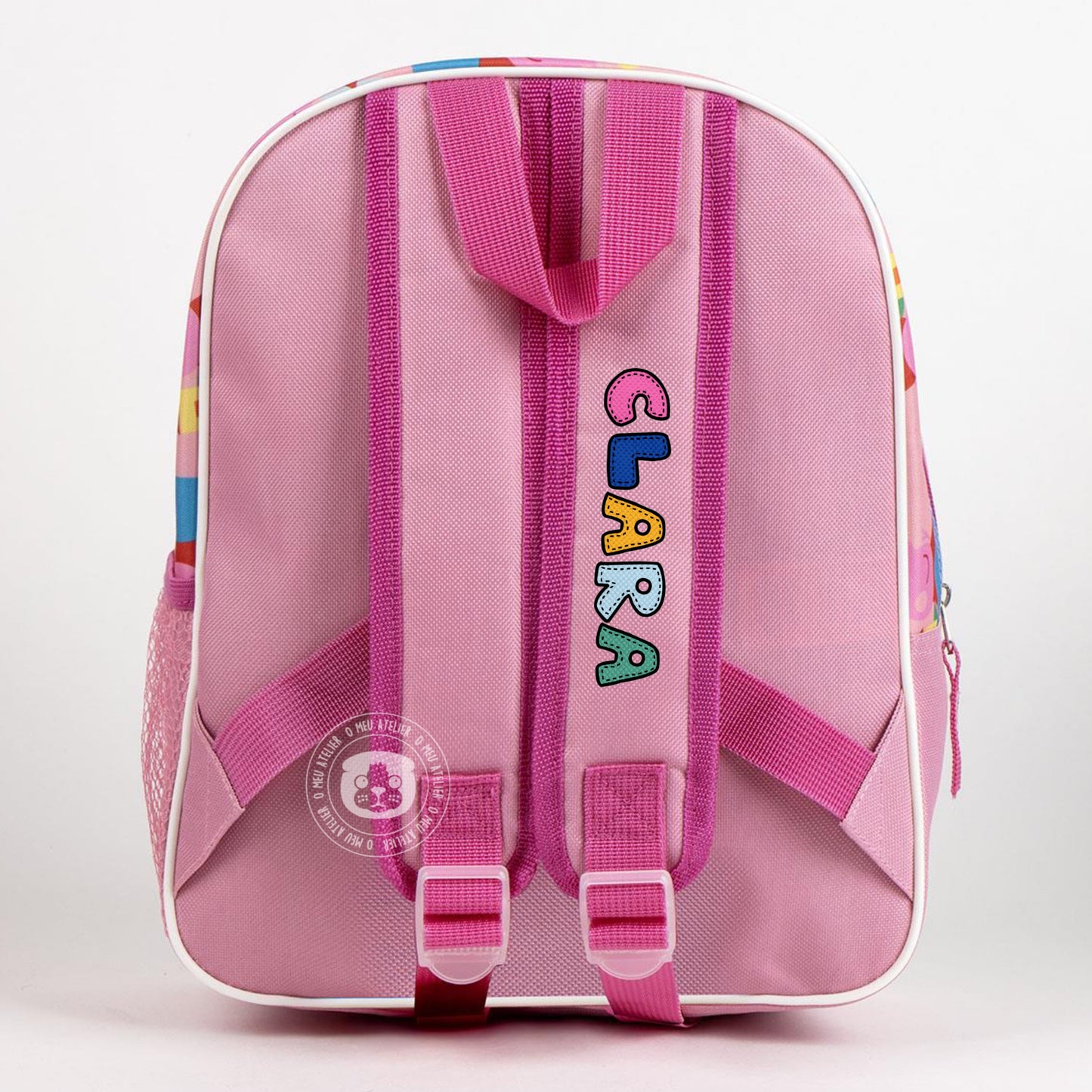 Mochila Infantil 3D Peppa Pig Personalizada com Nome