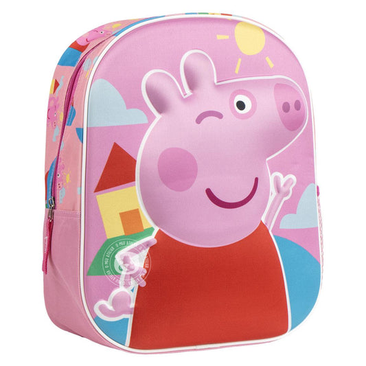 Mochila Infantil 3D Peppa Pig Personalizada com Nome