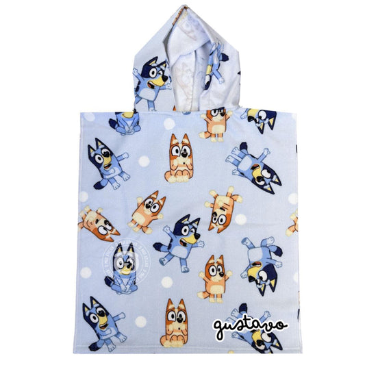 Poncho de Praia Bluey Personalizado com Nome – Tamanho Infantil