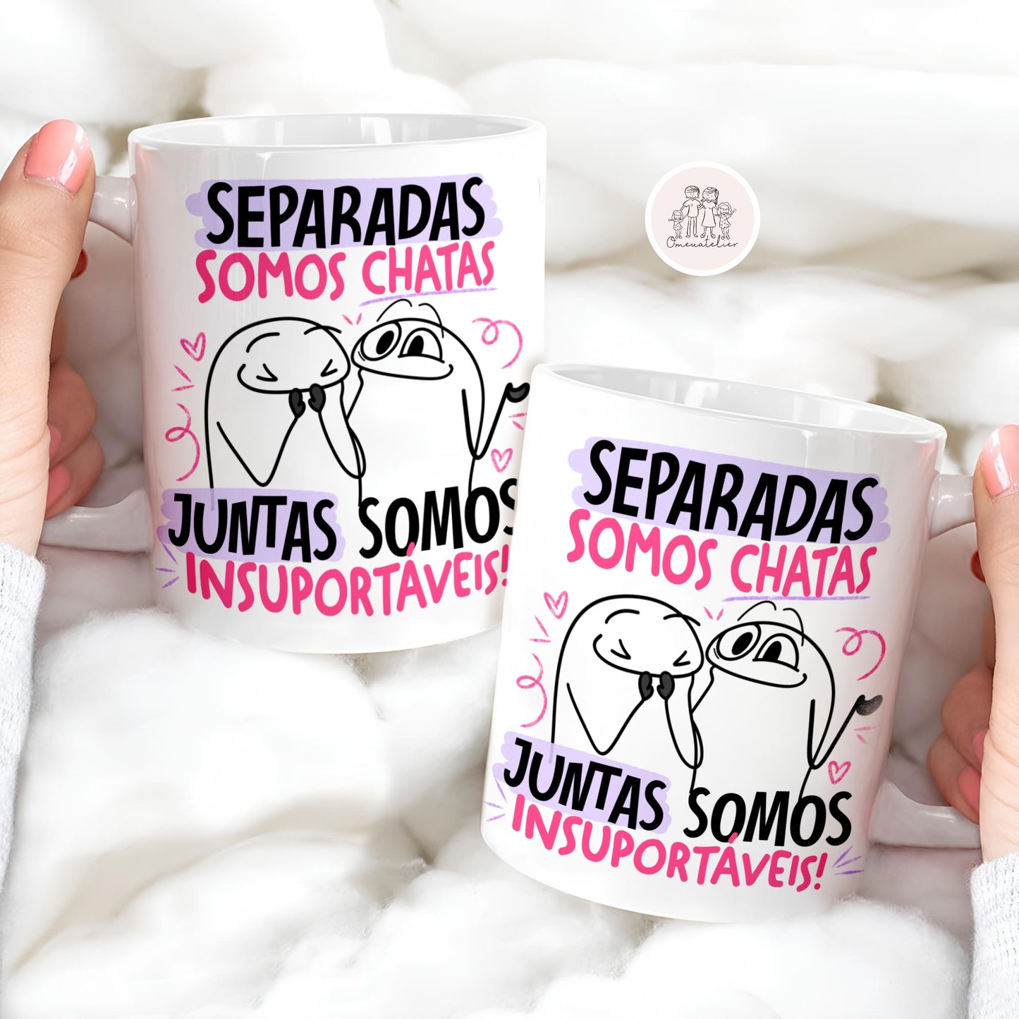 Caneca de cerâmica Flork “Amigas”