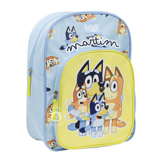 Mochila Escolar Bluey – Tamanho Médio – Personalizada com Nome