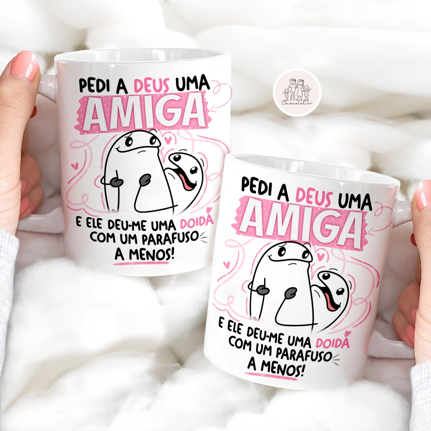 Caneca de cerâmica Flork “Amigas”