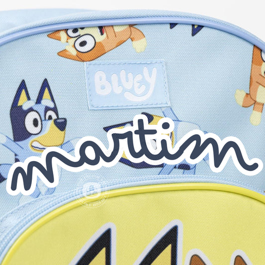 Mochila Escolar Bluey – Tamanho Médio – Personalizada com Nome