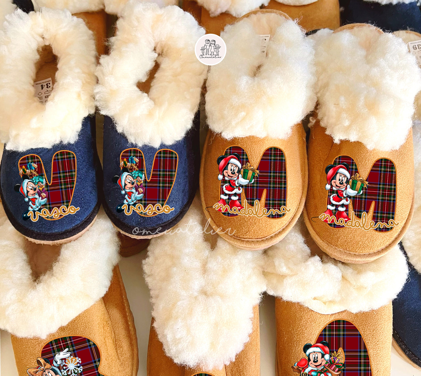 Pantufas da serra personalizadas “M&M”