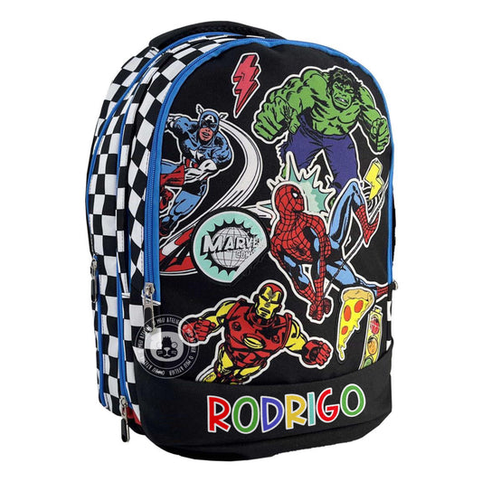 Mochila Escolar Grande Avengers - Personalizada com nome