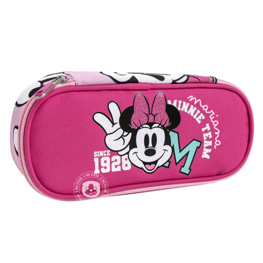 Estojo Escolar Minnie Personalizado – Rosa