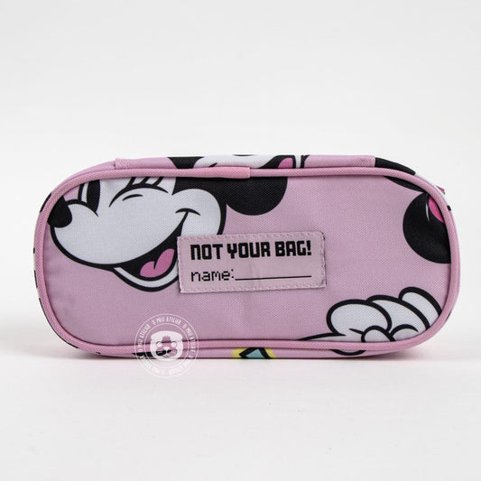 Estojo Escolar Minnie Personalizado – Rosa