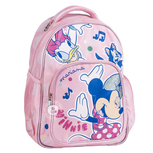 Mochila Escolar Média Minnie 42cm Personalizada