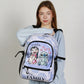 Mochila Escolar Grande Stitch & Lilo Personalizada