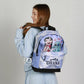 Mochila Personalizada Lilo & Stitch – "Ohana Means Family" com Nome