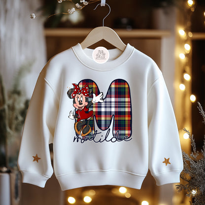 Camisola Personalizada de Natal “Inicial Minnie”