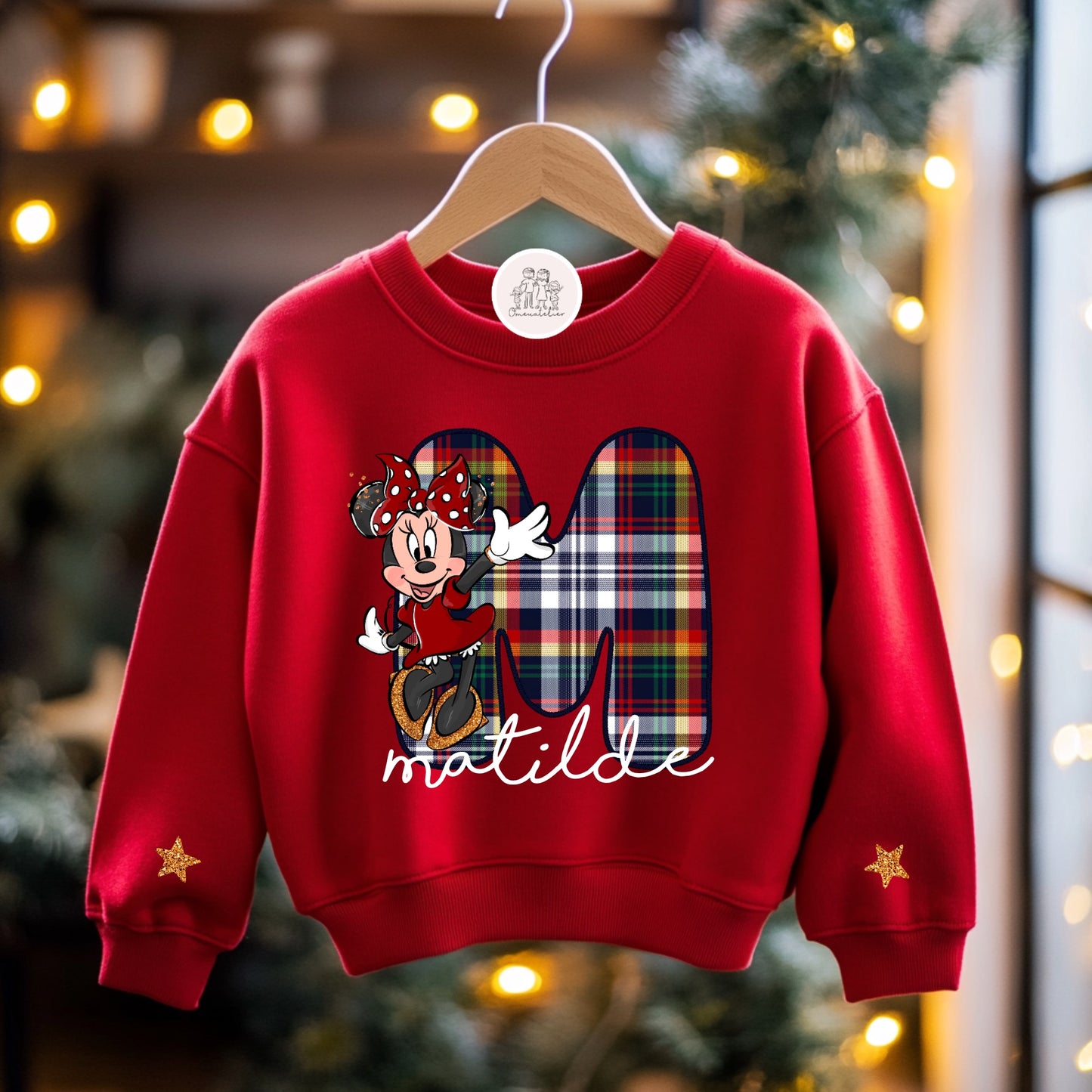 Camisola Personalizada de Natal “Inicial Minnie”