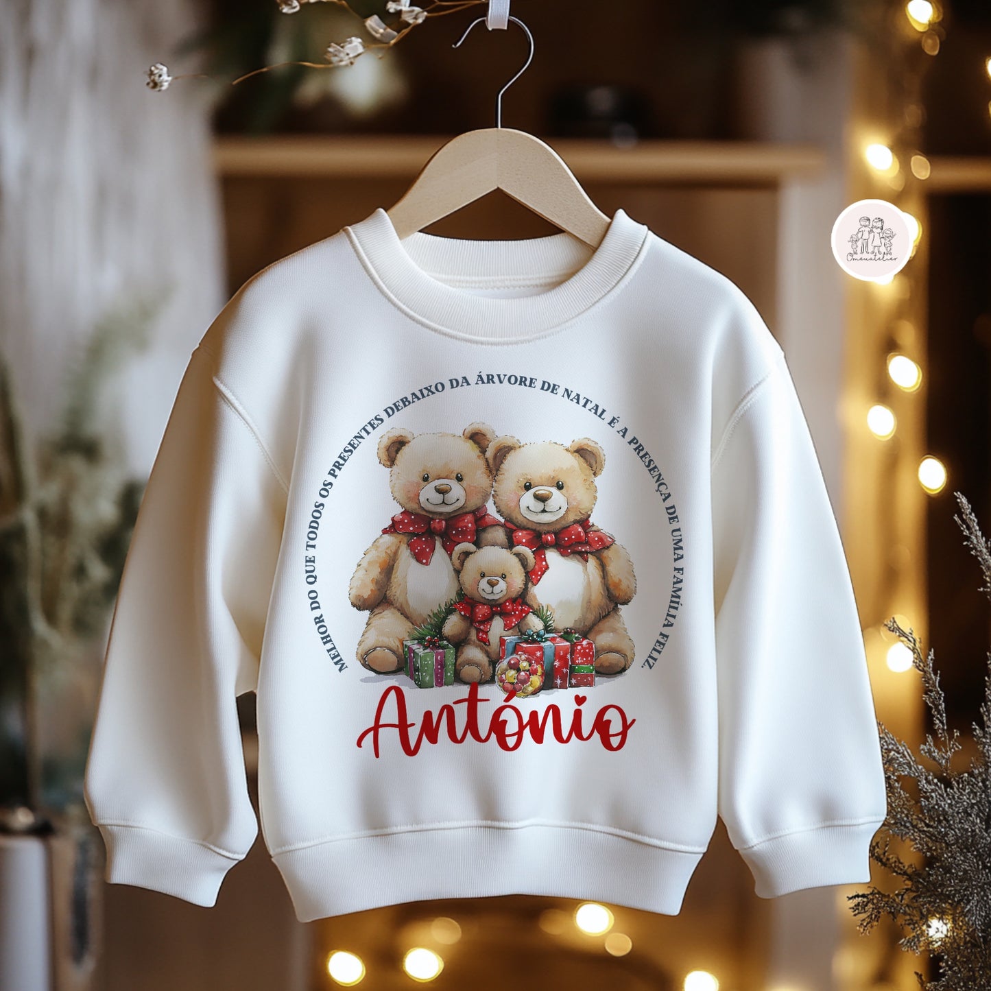 Camisola Personalizada de Natal “Família Ursinhos”