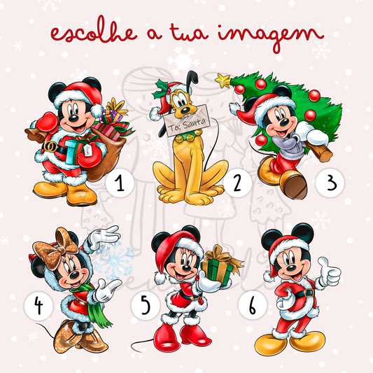 Camisola Personalizada de Natal “Mickey & Minnie”