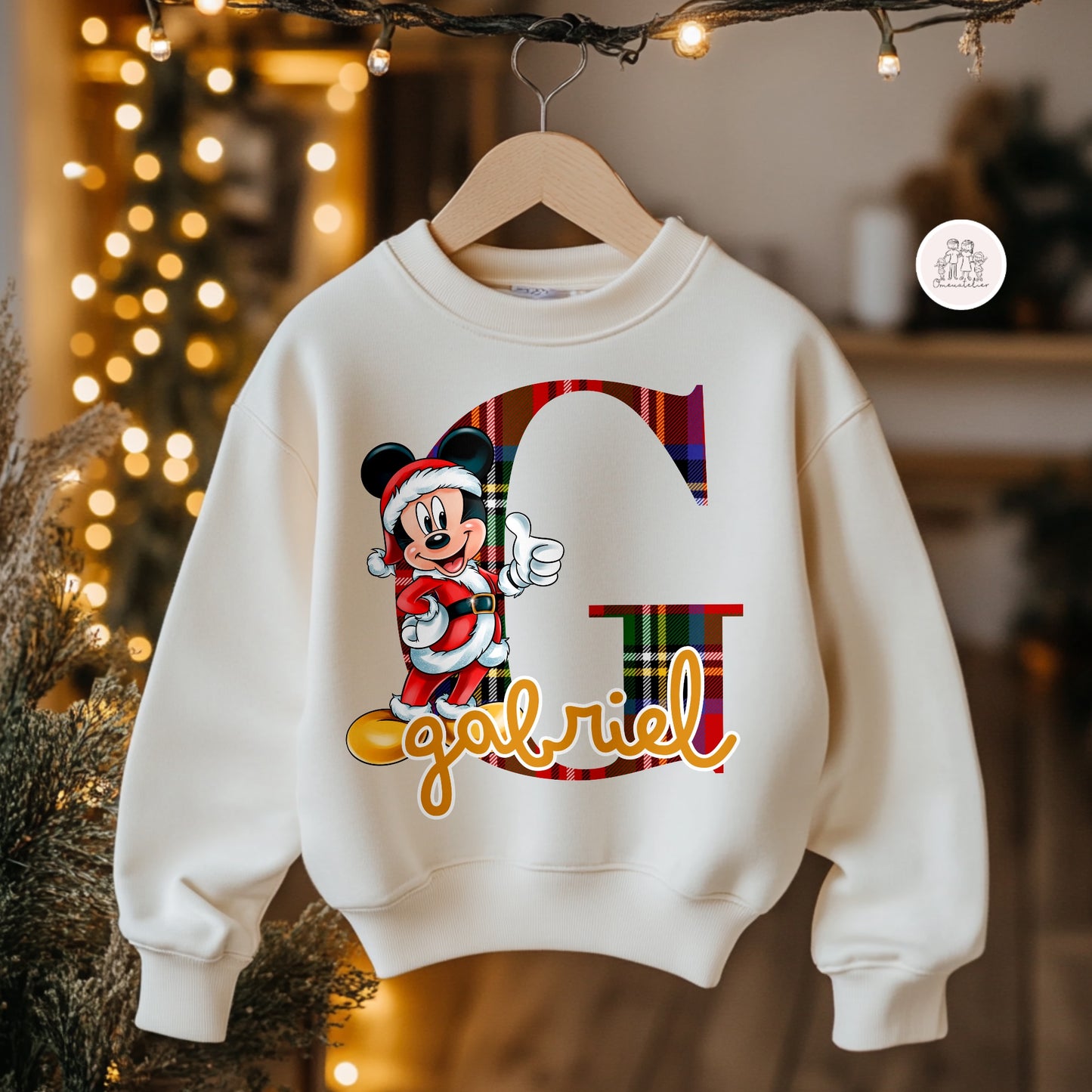 Camisola Personalizada de Natal “Mickey & Minnie”