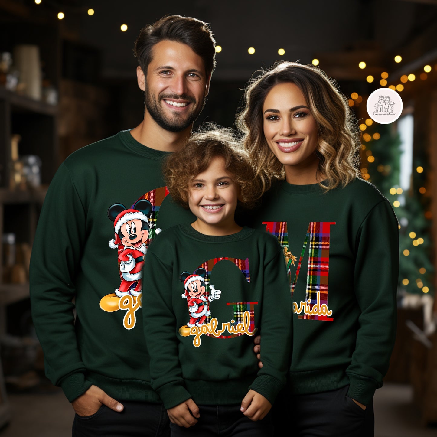 Camisola Personalizada de Natal “Mickey & Minnie”