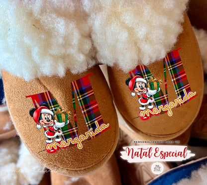 Pantufas da serra personalizadas "Mickey & Minnie"